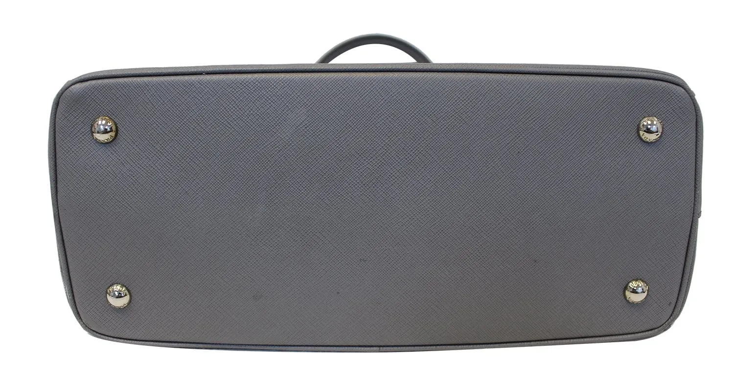 Prada Saffiano Executive Dark Grey Tote Shoulder Bag