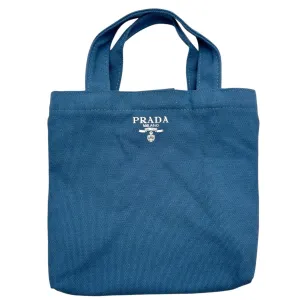 PRADA VIP Gift Canvas Tote - Blue New w/Out Tags