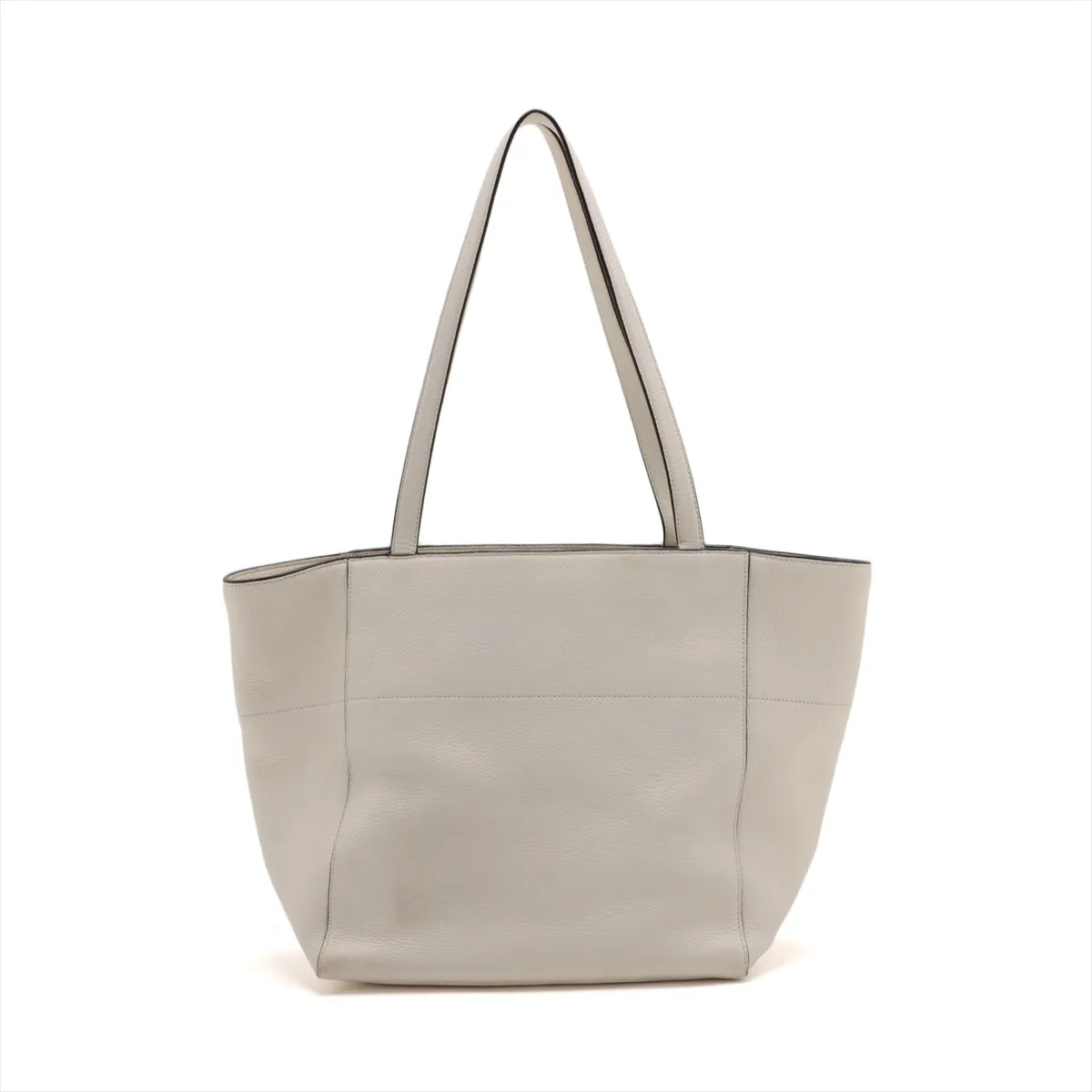 Prada Vitello Phenix Leather Tote Bag Bianco