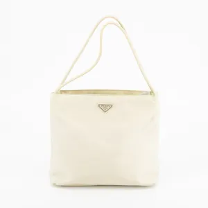 Prada White Nylon Tessuto Tote Bag #1883