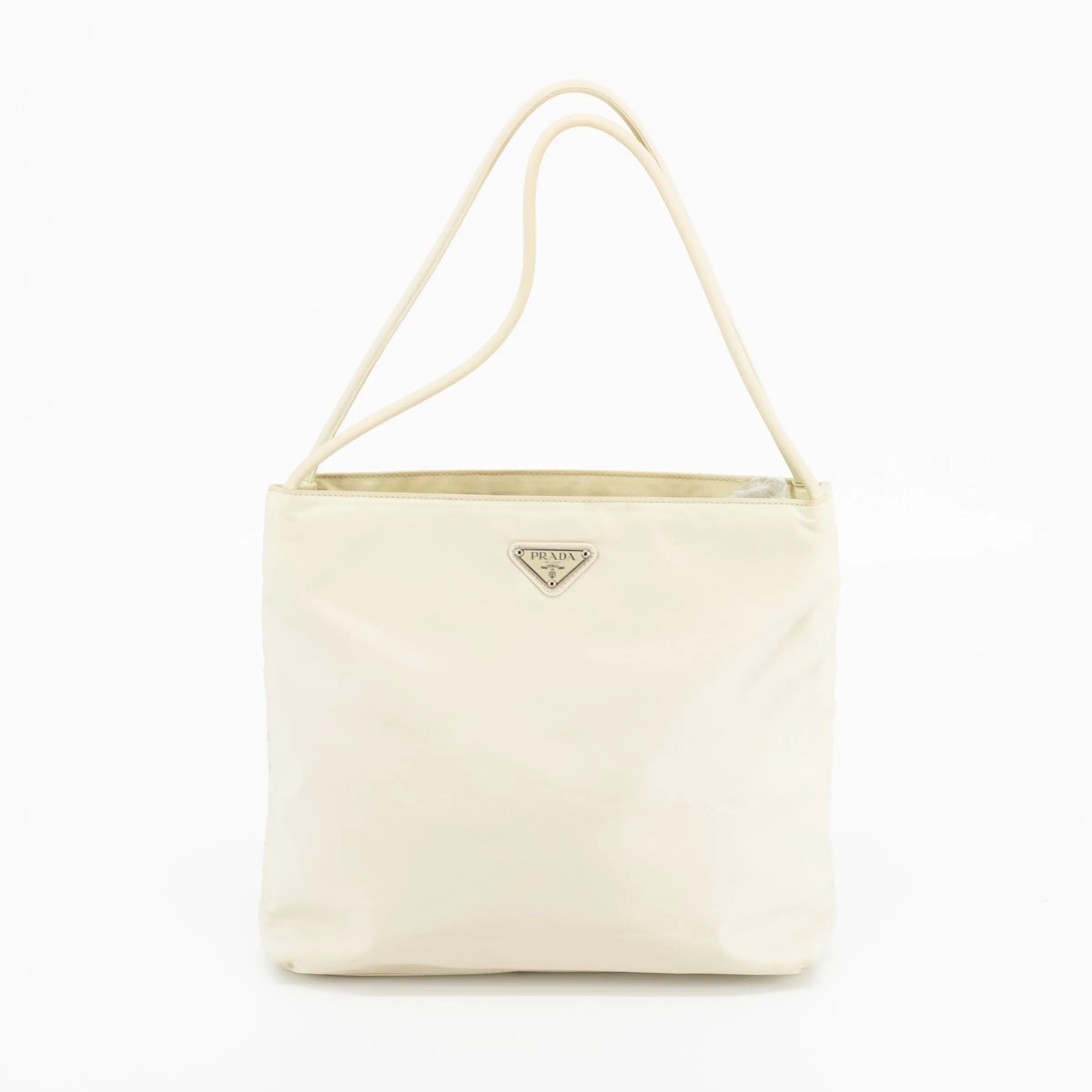 Prada White Nylon Tessuto Tote Bag #1883