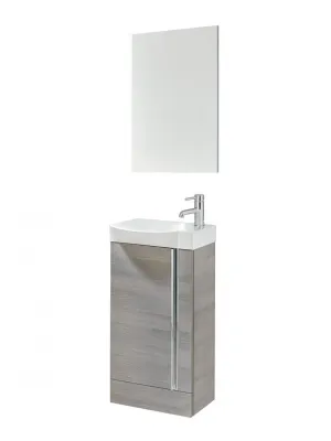 Prague 45 Grey Floor Standing Vanity Unit