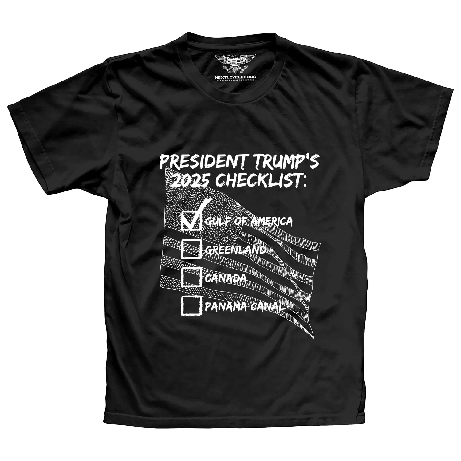 President Trump`s 2025 Checklist Premium T-Shirt