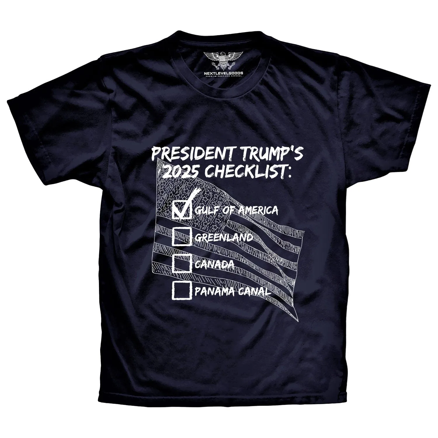 President Trump`s 2025 Checklist Premium T-Shirt
