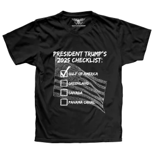 President Trump`s 2025 Checklist Premium T-Shirt