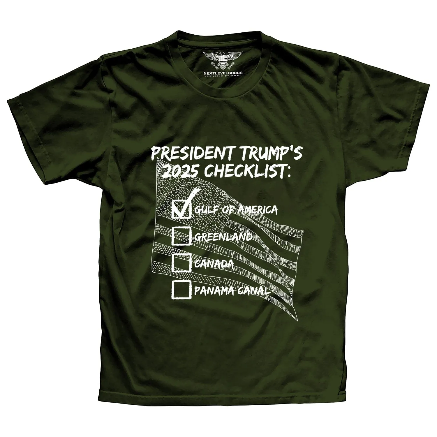 President Trump`s 2025 Checklist Premium T-Shirt