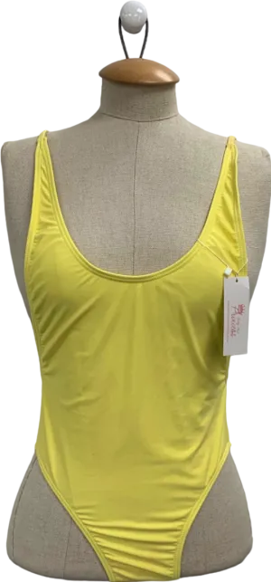 Pretty Pink Princess Yellow Swimsuit UK M