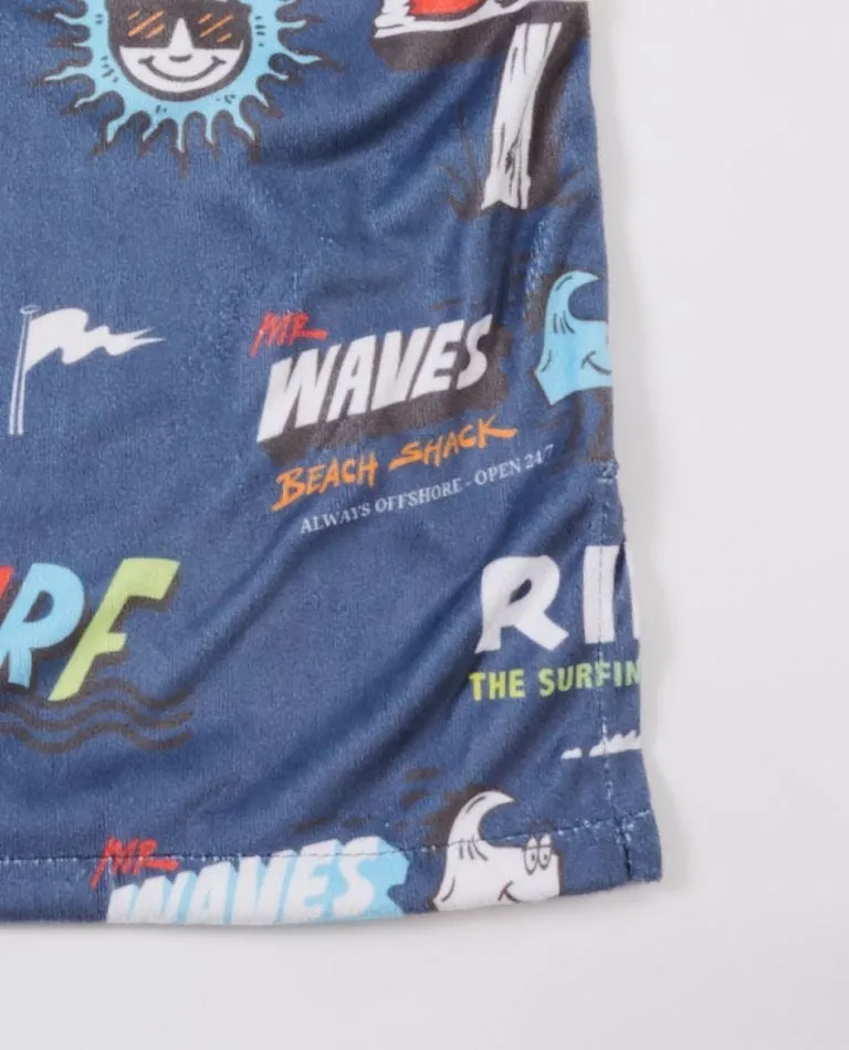 Print Hooded Towel - Boys