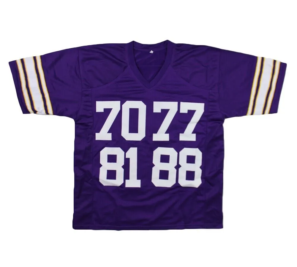 Purple People Eaters Signed Minnesota Custom Purple Jersey