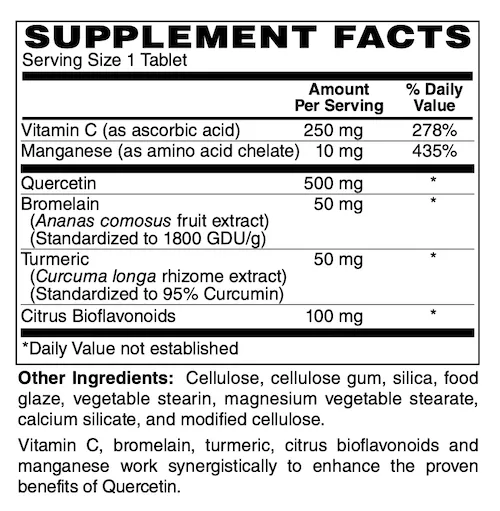 Quercetin 500 Plus, tabs