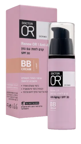 ד"ר עור | קרם לחות עם גוון |  לייט | 30 מ"ל