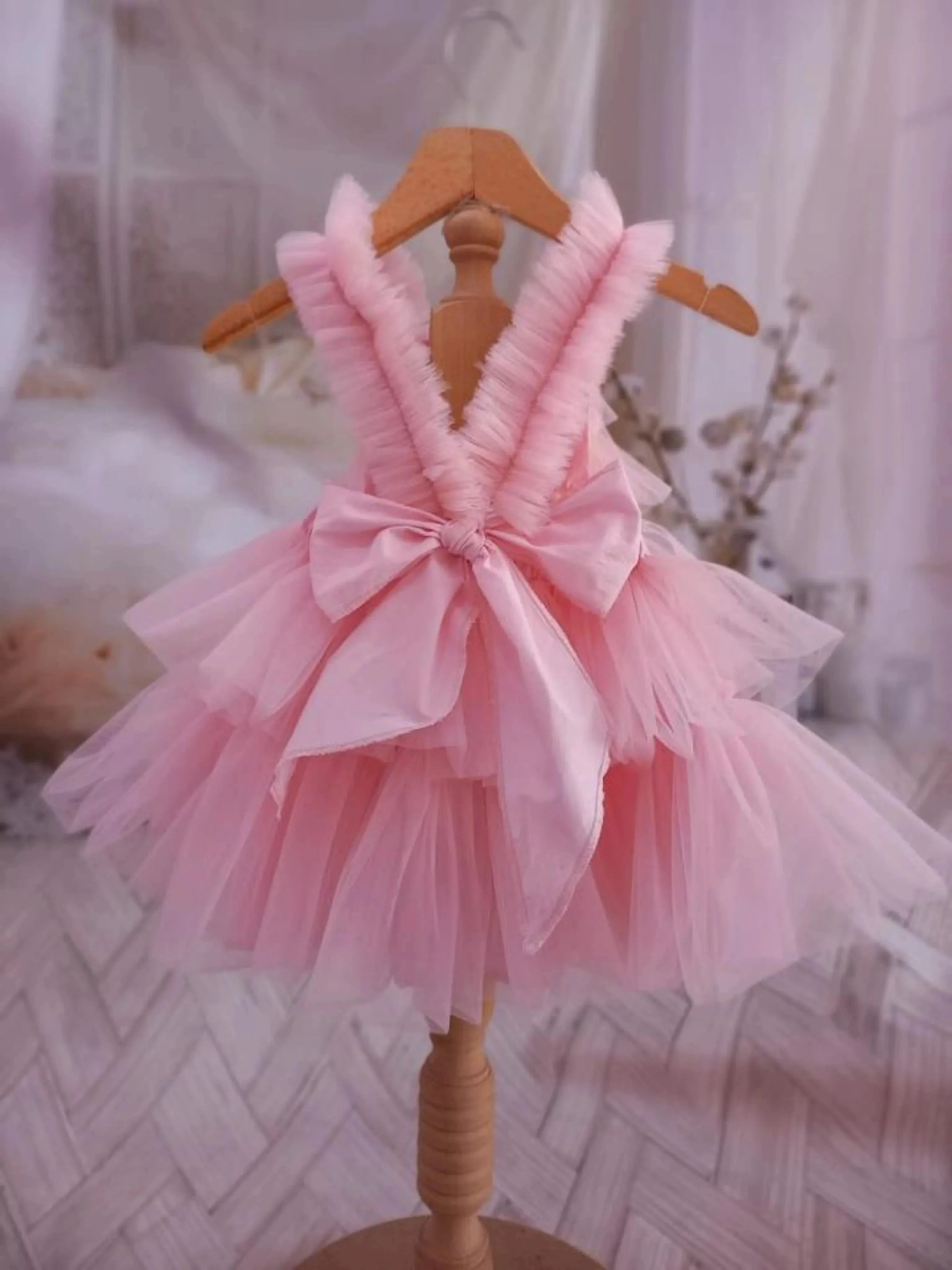 "Bellarose" Pink Tulle Dress