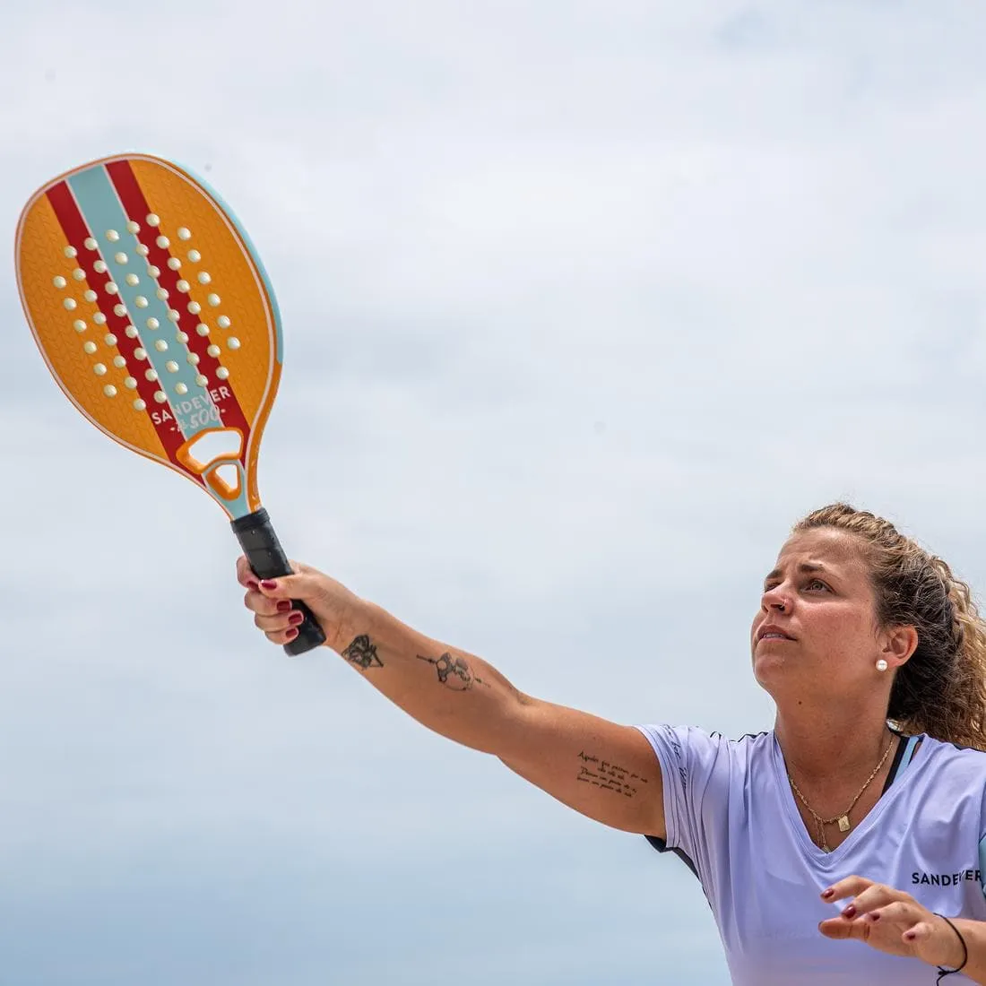 Raquette de beach tennis btr 500 o
