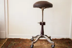 Rare 1920's Antique Genothalmic Shuron Medical Stool