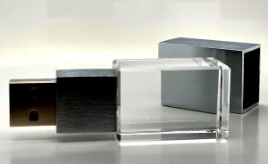Rectangular 32 GB Flash Drive with Engravable Crystal  Itme #H1006