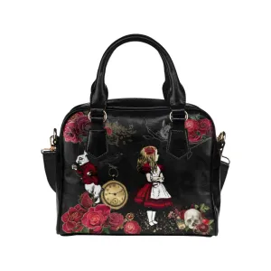 Red Alice In Wonderland Handbag #1, Bowler Bag Purse