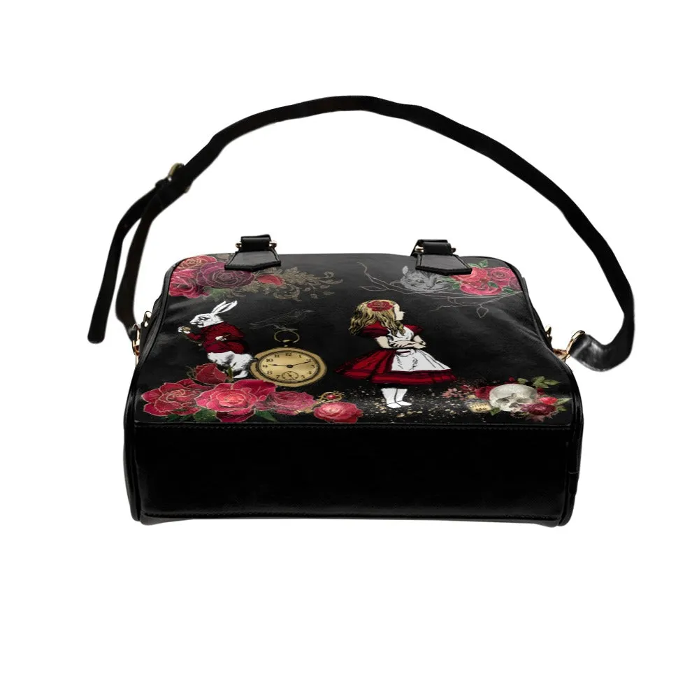 Red Alice In Wonderland Handbag #1, Bowler Bag Purse