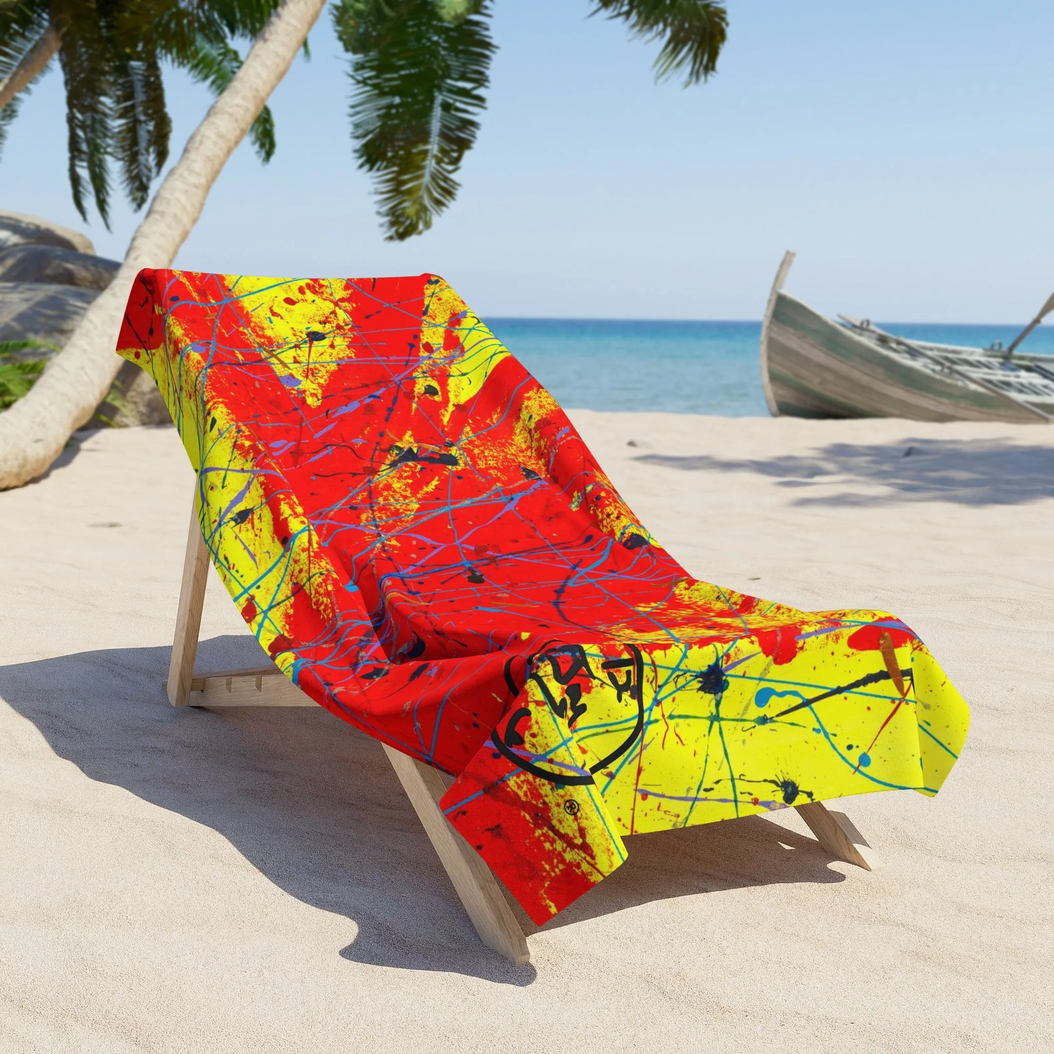 Red Rocket Beach Towel by Jumper Maybach®