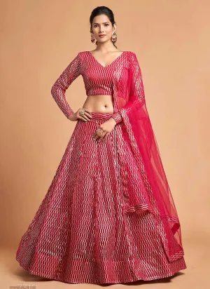 Red Sequin Heavy Embroidered Designer Lehenga Choli