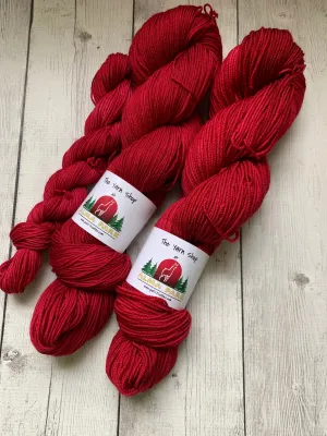 RED WEDDING -  Semi-Solid - Multiple Yarn Weights  -  RTS