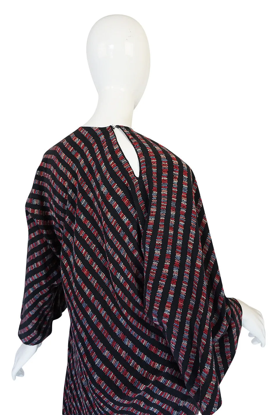 Resort 1977 Halston Bias Spiral Cut Silk Caftan Dress