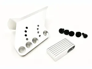 Revanchist Airsoft Optics Mount With Adjustable Thumb Rest For Hi-Capa (Matt Silver)