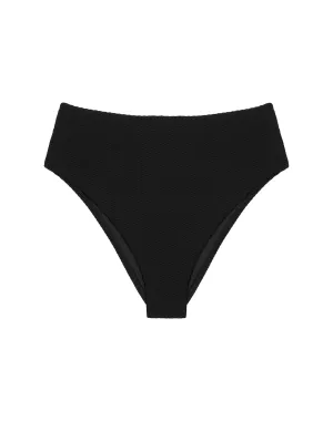 Ribbed Bela Hot Pant Bottom - Black