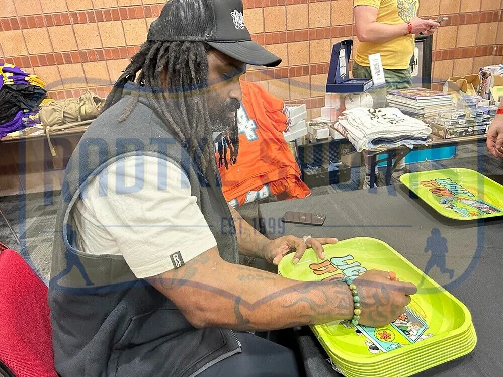 Ricky Williams Signed Scooby Doo Rolling Tray with "420" Inscription