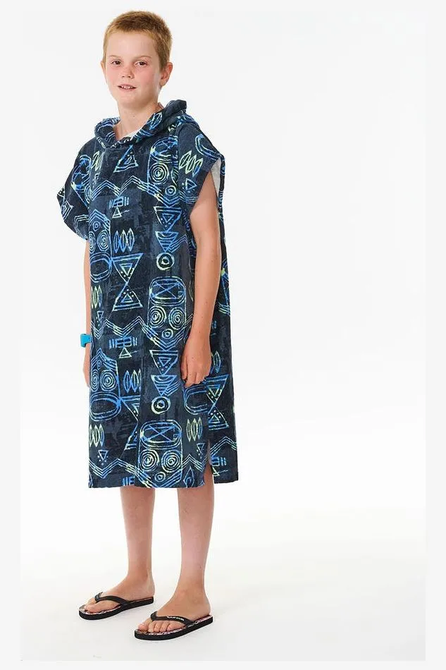 RIP CURL BOYS MIXED HOODED TOWEL - DARK NAVY