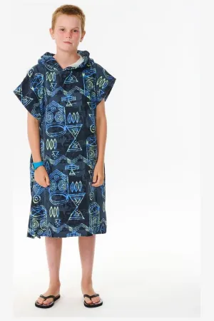 RIP CURL BOYS MIXED HOODED TOWEL - DARK NAVY