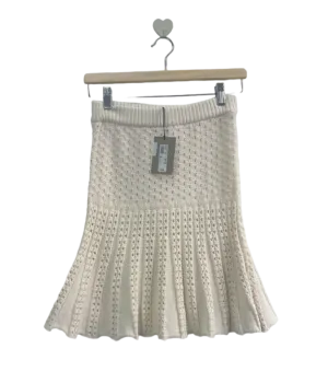 River Island White Summer Skirt XS