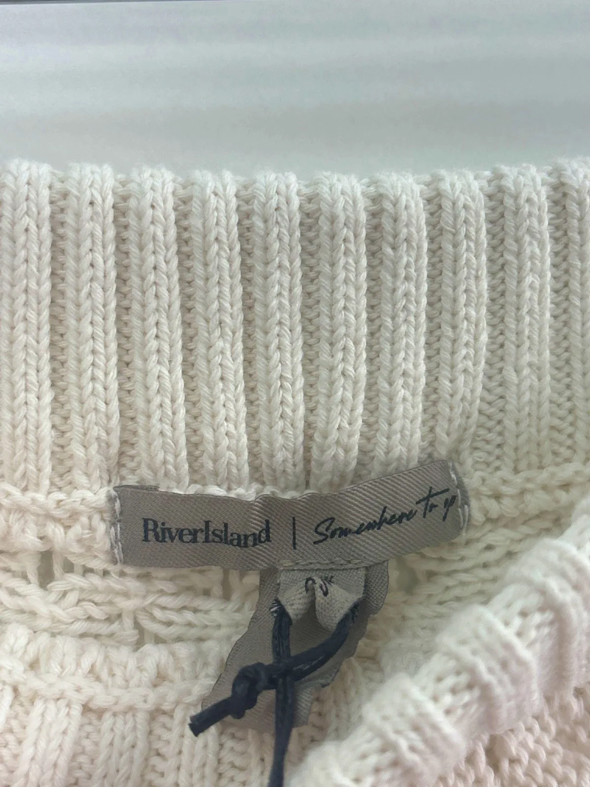 River Island White Summer Skirt XS