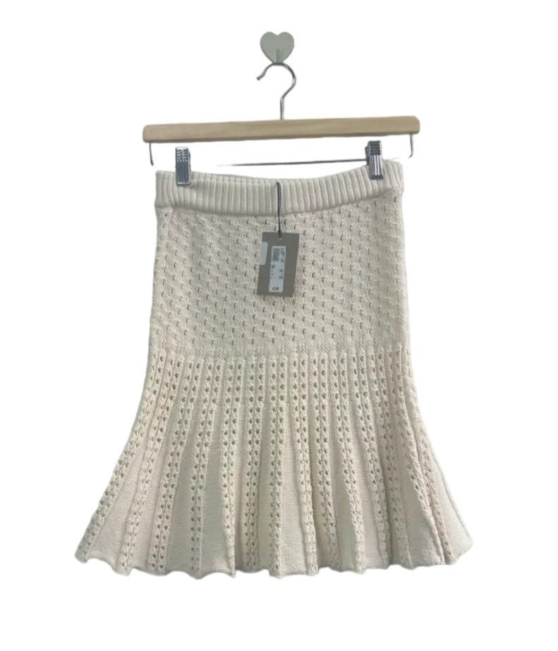 River Island White Summer Skirt XS