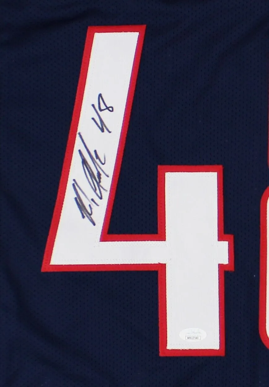 Rob Gronkowski Signed Arizona Custom Navy Blue Jersey