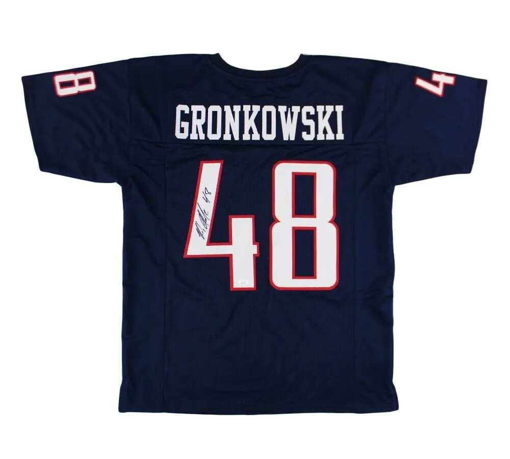 Rob Gronkowski Signed Arizona Custom Navy Blue Jersey