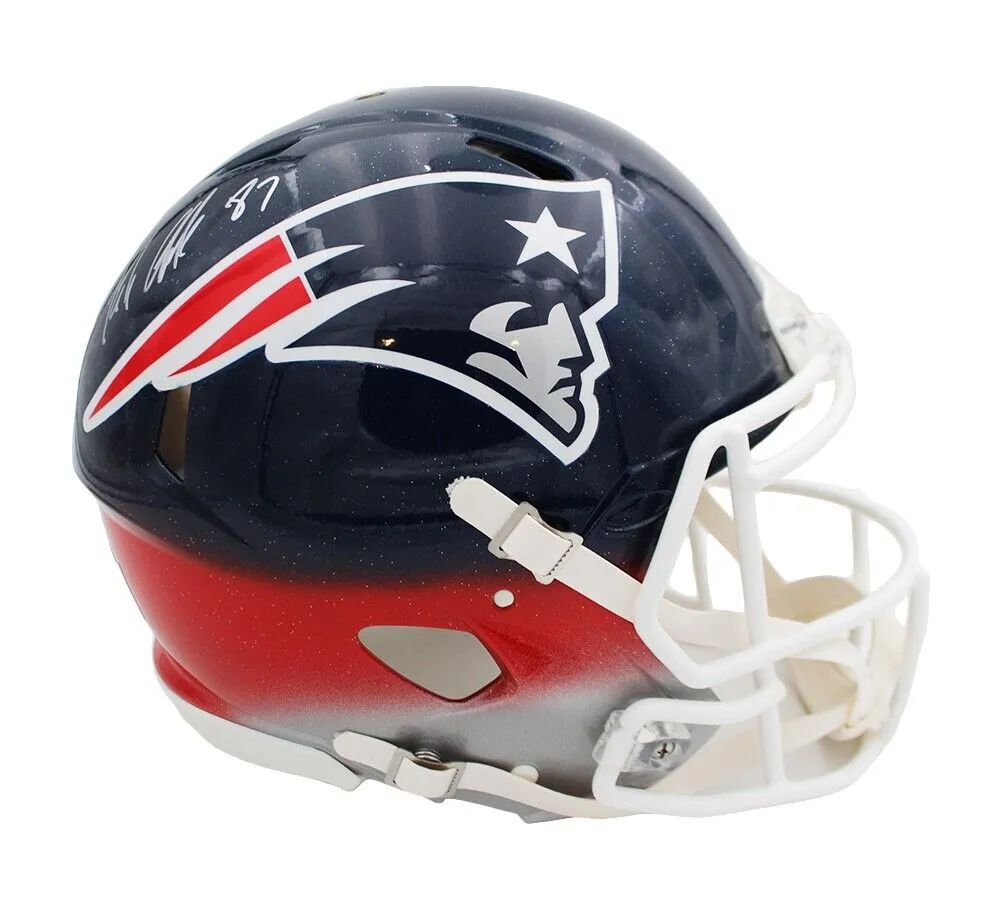 Rob Gronkowski Signed Licensed New England Patriots Speed Authentic Custom Helme