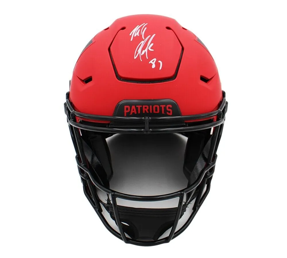 Rob Gronkowski Signed New England Patriots Speed Flex Authentic Rave NFL Helmet