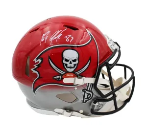 Rob Gronkowski Signed Tampa Bay Buccaneers Speed Authentic Custom Fade Helmet