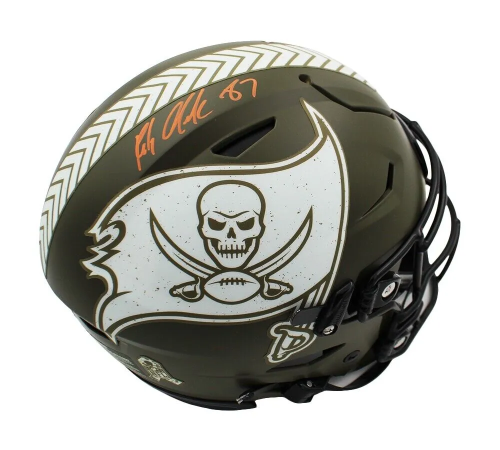 Rob Gronkowski Signed Tampa Bay Buccaneers Speed Flex Authentic STS NFL Helmet