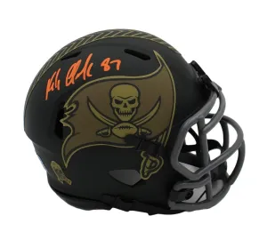 Rob Gronkowski Signed Tampa Bay Buccaneers Speed STS 4 2025 NFL Mini Helmet