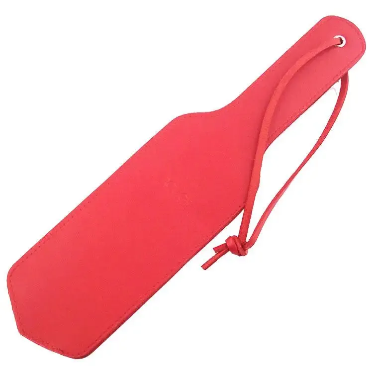 Rouge Garments 13 Inch Red Double Sided Leather Paddle