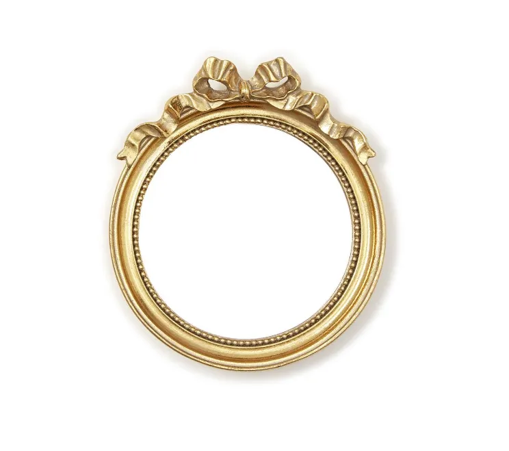 Round Mirror Trinket Tray