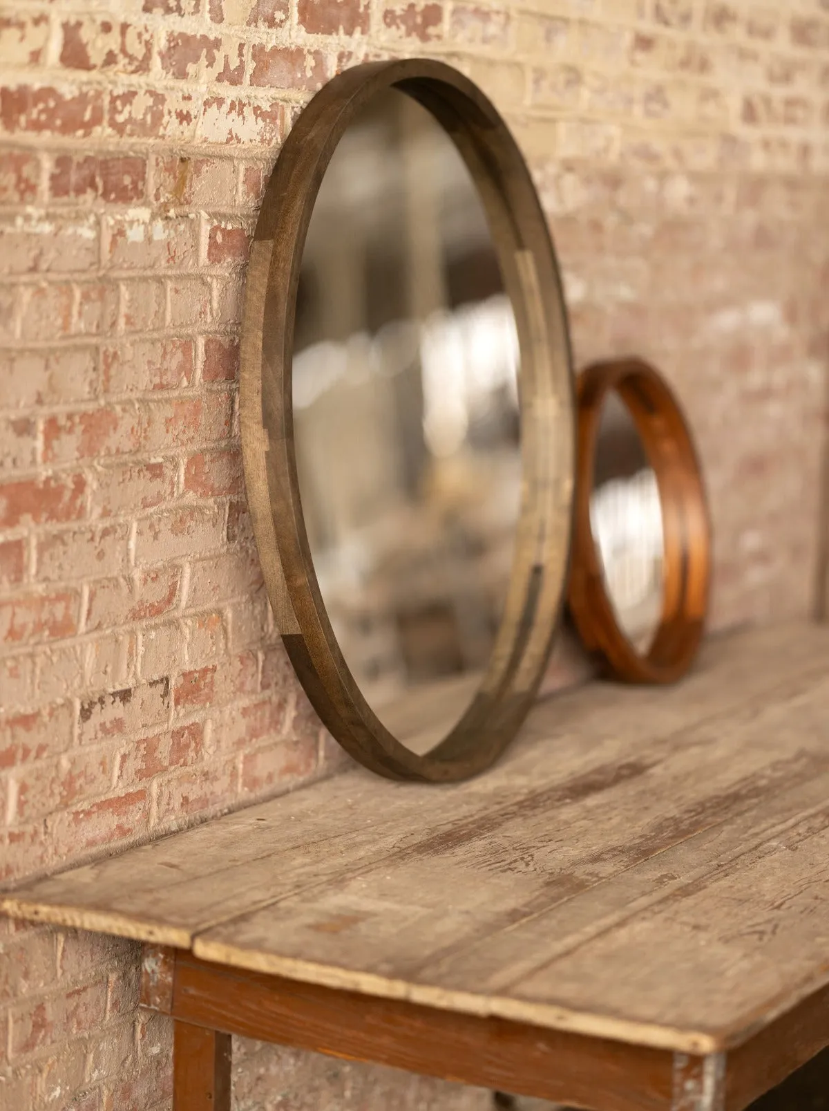 Round Wood Wall Mirror | Rita Mirror