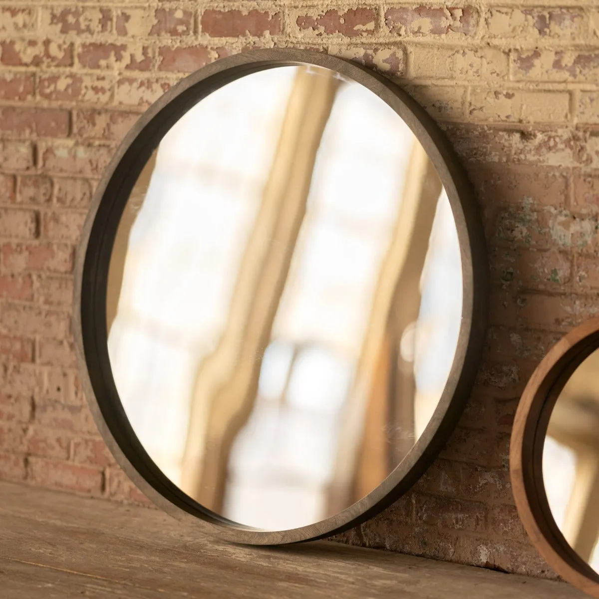 Round Wood Wall Mirror | Rita Mirror
