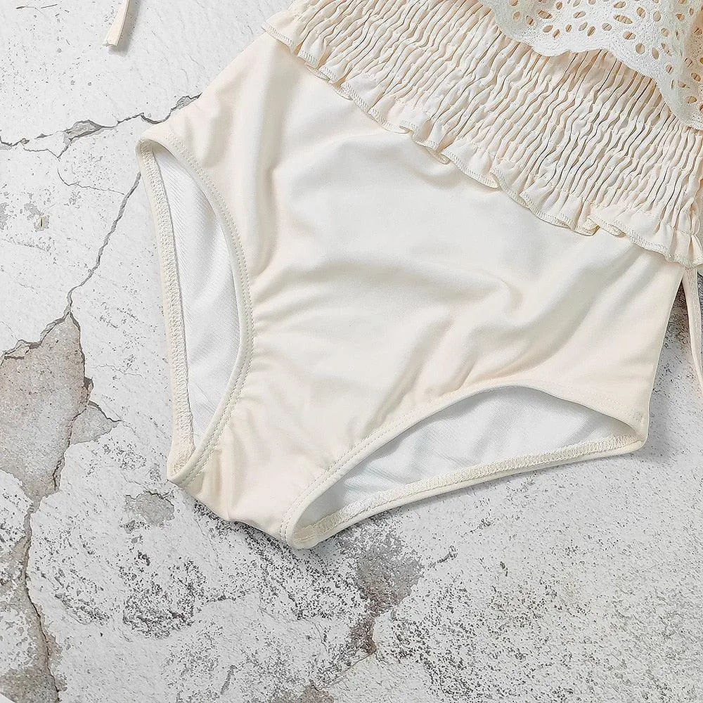Ruffle Floral Swimsuit