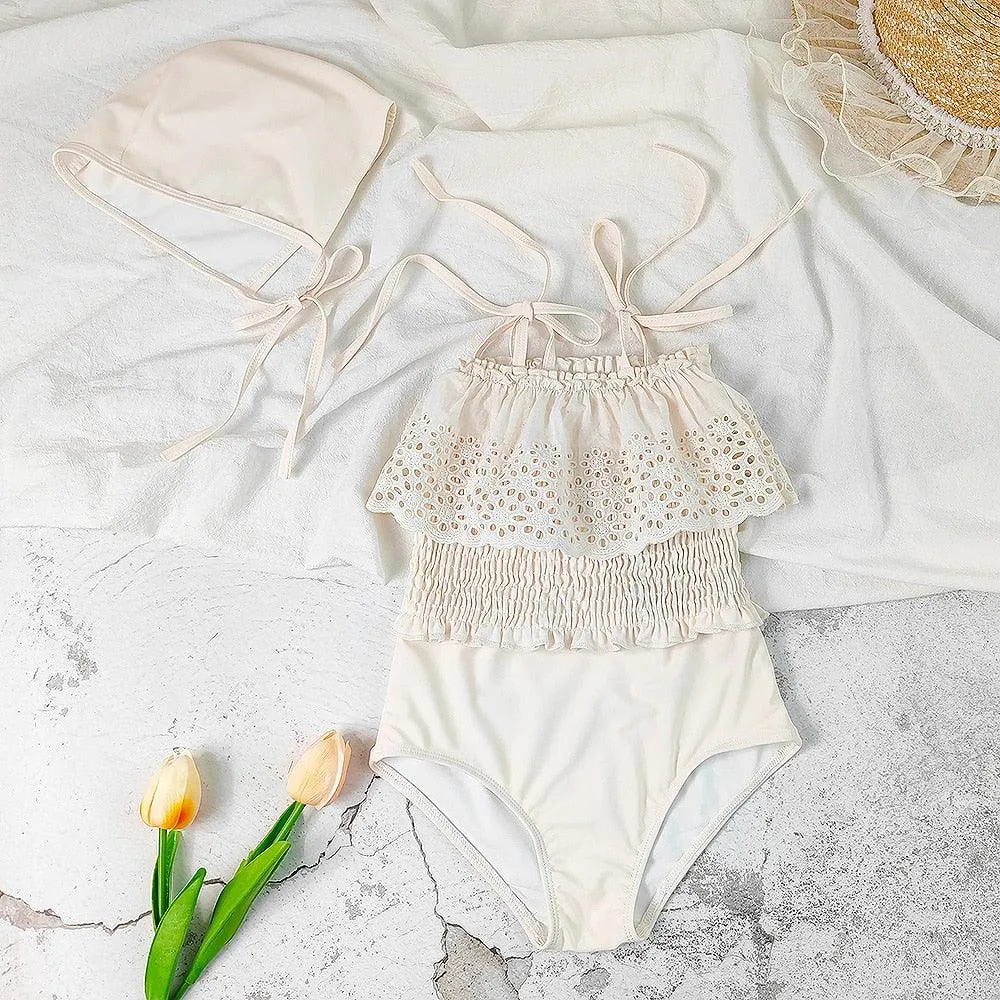 Ruffle Floral Swimsuit