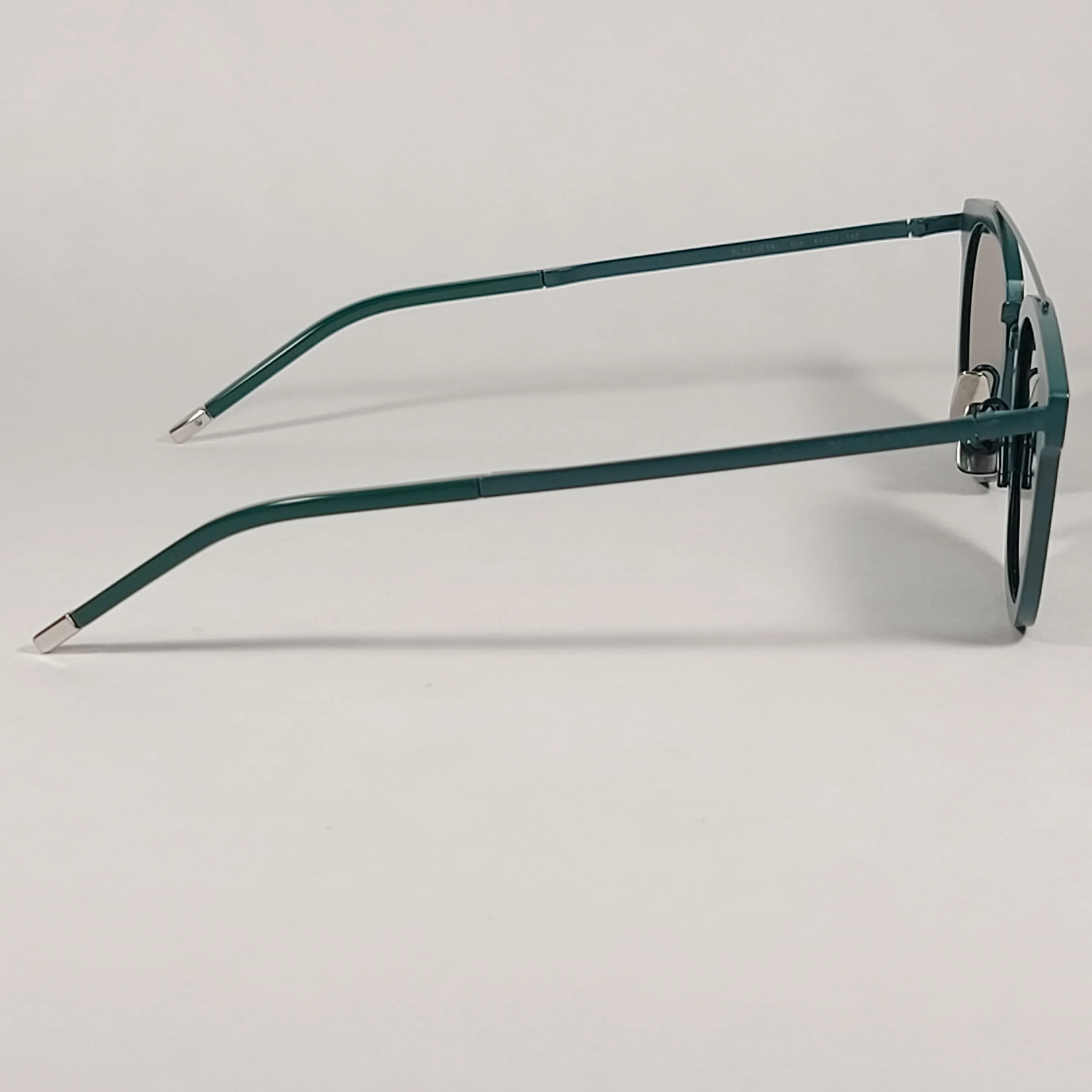 Saint Laurent Round Club Sunglasses Green Metal Frame Green Lens SL28 METAL 004