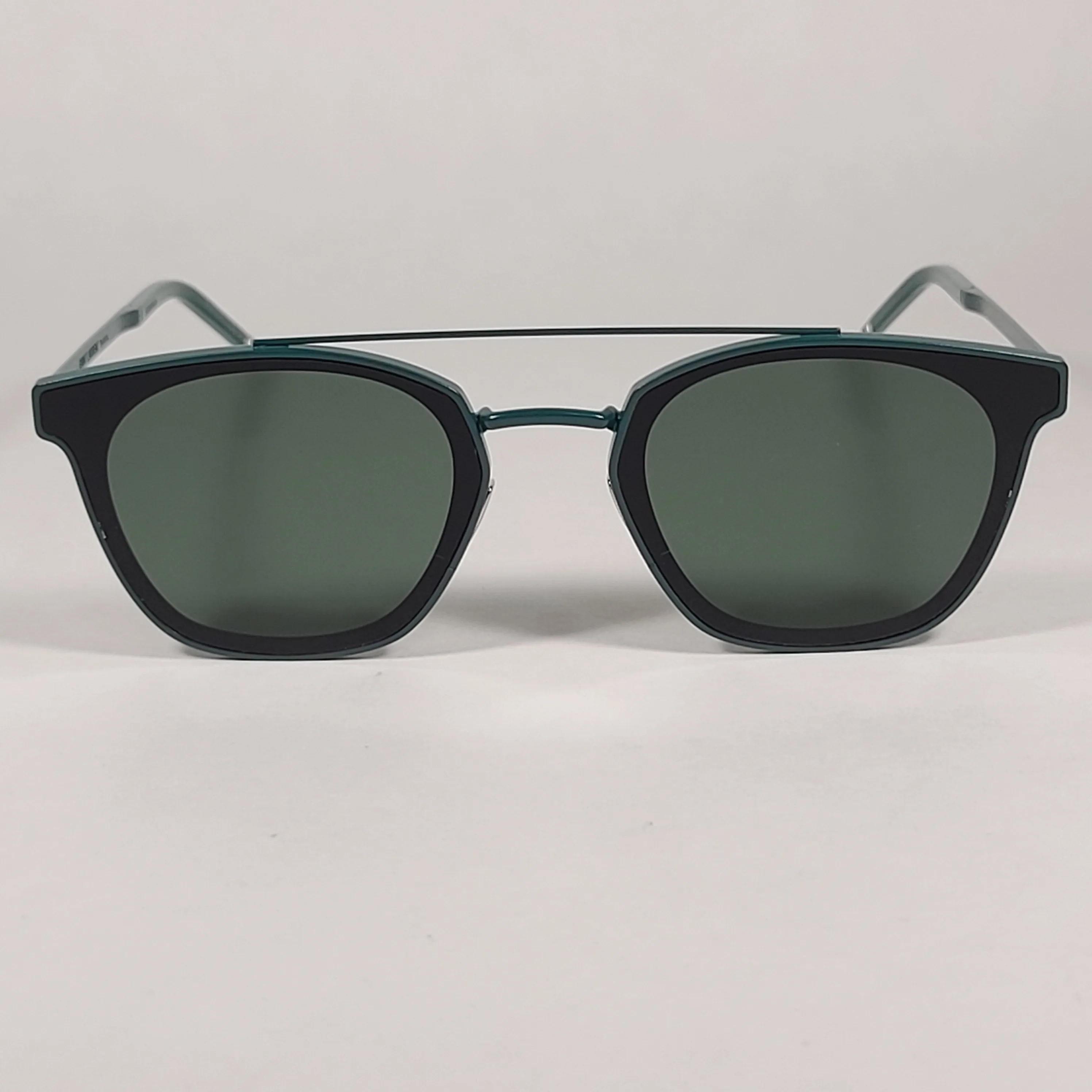 Saint Laurent Round Club Sunglasses Green Metal Frame Green Lens SL28 METAL 004