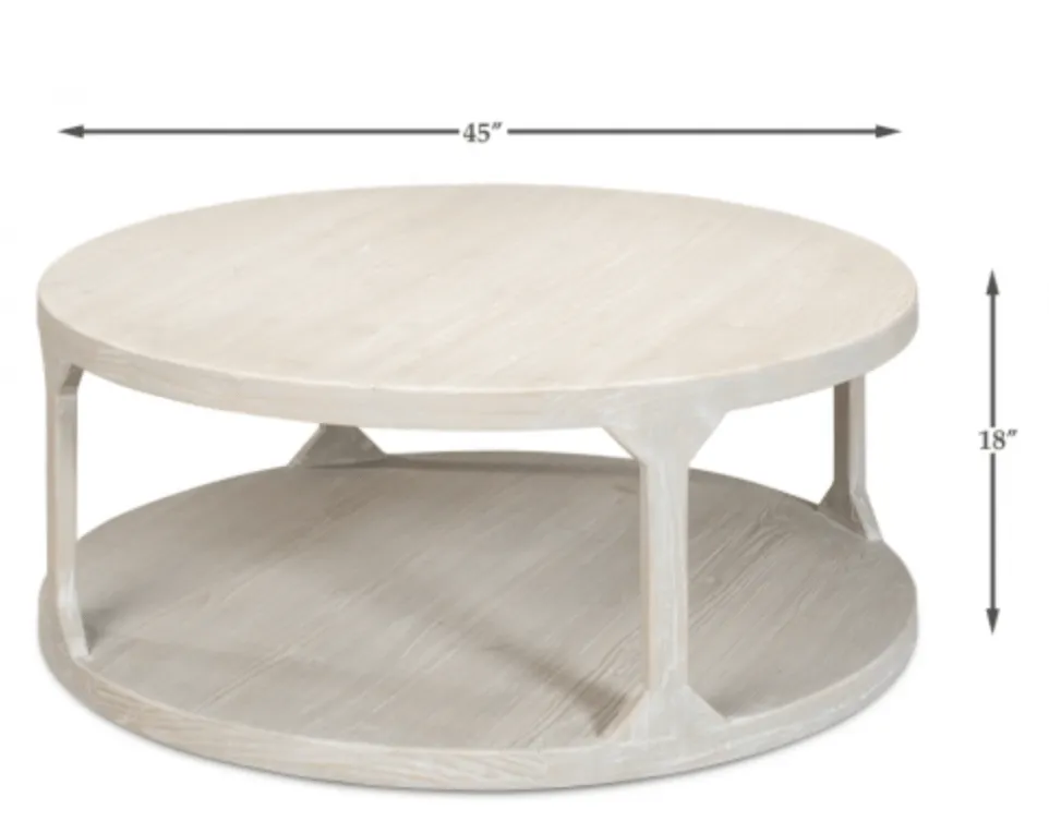 San Juan Beach Coffee Table - White Wash