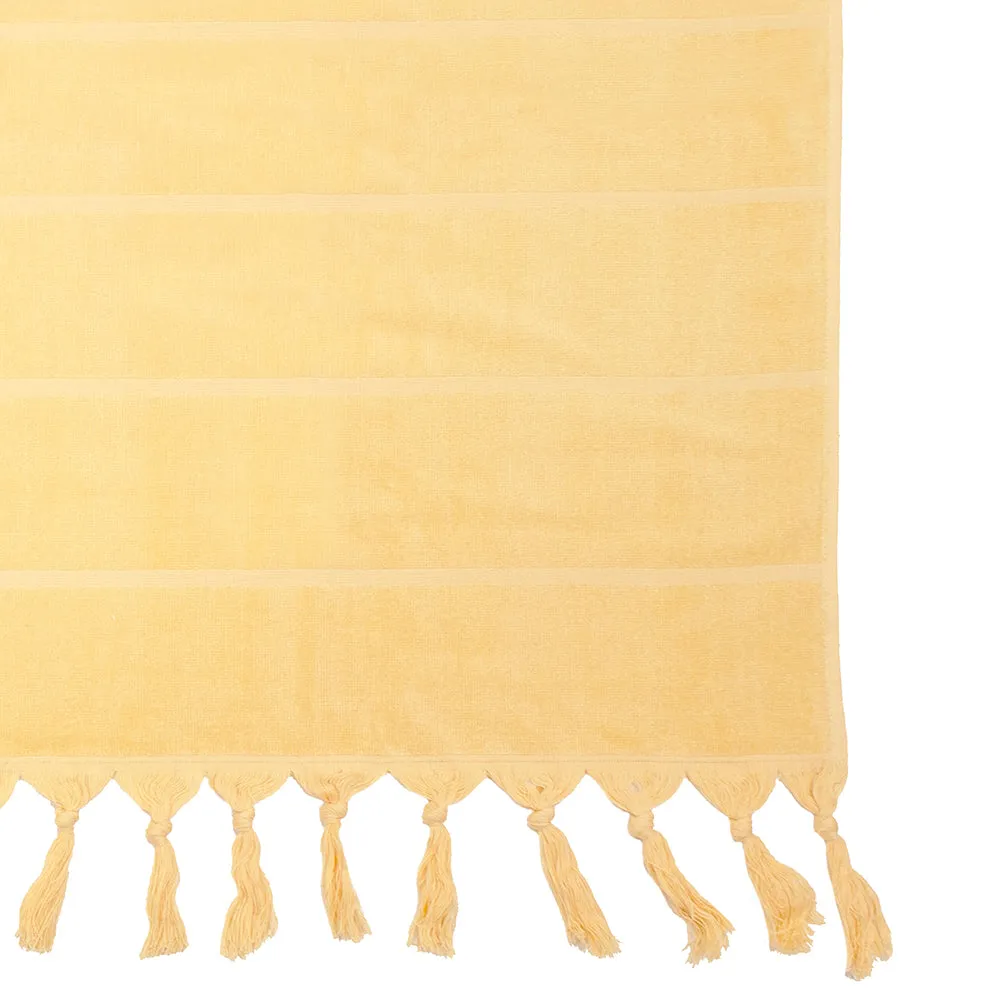 Santorini Beach Towel - Custard